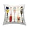 Stupell Industries Striped Patterned Boat Oars Paddles Throw Pillow, 18" x 18"